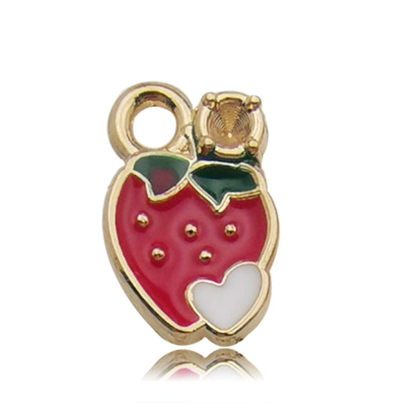 Alloy Fruit Style Dripping Oil Pendant Jewelry Accessories