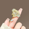 Alloy Fulldiamond Rose Brooch For Women Electroplated Luxury Fashion Accessories