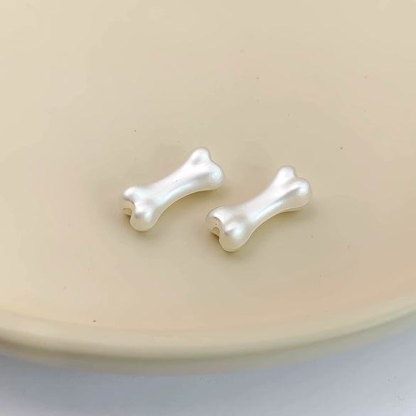 Alloy Fun Bone Beads Electroplated Ins Style Diy Accessories For Jewelry Making
