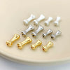 Alloy Fun Bone Beads Electroplated Ins Style Diy Accessories For Jewelry Making