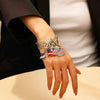 Alloy Geometric American Flag Fivepointed Star Chain Bracelet Electroplated Unisex