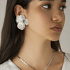 Alloy Geometric And Flower Patterned Electroplated Threedimensional Ginkgo Leaf Women's Earrings