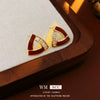 Alloy Geometric And Heart Shape Highend Elegant Women's Electroplating Earrings