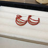 Alloy Geometric And Heart Shape Highend Elegant Women's Electroplating Earrings