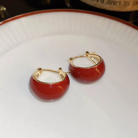Alloy Geometric And Heart Shape Highend Elegant Women's Electroplating Earrings