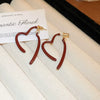 Alloy Geometric And Heart Shape Highend Elegant Women's Electroplating Earrings