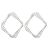 Alloy Geometric Asymmetrical Vortex Twisted Line Electroplated Women's Earrings