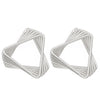 Alloy Geometric Asymmetrical Vortex Twisted Line Electroplated Women's Earrings