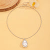 Alloy Geometric Baroque Pearl Collar Choker Necklace With Electroplating For Women