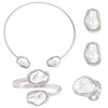 Alloy Geometric Baroque Pearl Collar Choker Necklace With Electroplating For Women