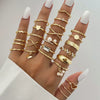 Alloy Geometric Black Butterfly Diamond Pearl Ring Dripping Oil Highend Unisex