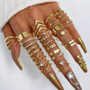 Alloy Geometric Black Butterfly Diamond Pearl Ring Dripping Oil Highend Unisex