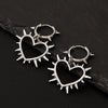 Alloy Geometric Bow Swirl Rivet Gothic Punk Style Women's Earrings Electroplated
