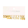 Alloy Geometric Butterfly Snake Earrings 5Piece Set Electroplated For Women