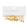 Alloy Geometric Butterfly Snake Earrings 5Piece Set Electroplated For Women