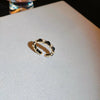 Alloy Geometric Cartoon Pearl Ring And Bracelet For Women With Electroplating Design
