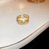 Alloy Geometric Cartoon Pearl Ring And Bracelet For Women With Electroplating Design