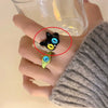 Alloy Geometric Cartoon Pearl Ring And Bracelet For Women With Electroplating Design
