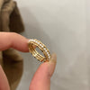 Alloy Geometric Cartoon Pearl Ring And Bracelet For Women With Electroplating Design