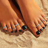 Alloy Geometric Carved Hollow Multielement Women's Foot Ring Jewelry