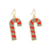 Alloy Geometric Christmas Earrings Electroplating For Women