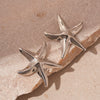Alloy Geometric Circle Love Starfish Earrings For Women With Electroplating Design