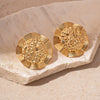 Alloy Geometric Circle Love Starfish Earrings For Women With Electroplating Design