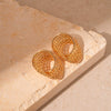 Alloy Geometric Circle Love Starfish Earrings For Women With Electroplating Design