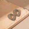 Alloy Geometric Circle Love Starfish Earrings For Women With Electroplating Design