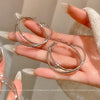 Alloy Geometric Cross Circle Electroplated Women's Earrings