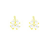 Alloy Geometric Crystal Lucky Grass Women's Earrings Jewelry