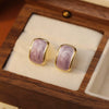 Alloy Geometric Cshaped Electroplated Women's Earrings