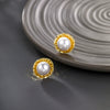 Alloy Geometric Design Electroplated Imitation Pearl Women's Earrings