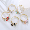 Alloy Geometric Devil's Eye Dripping Oil Bracelet Unisex Fashionable