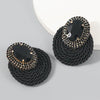 Alloy Geometric Diamond Earrings