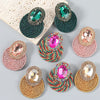 Alloy Geometric Diamond Earrings