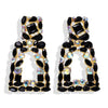 Alloy Geometric Diamond Earrings