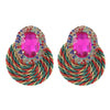 Alloy Geometric Diamond Earrings