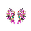 Alloy Geometric Diamond Fashion Fan Wings Earrings