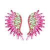Alloy Geometric Diamond Fashion Fan Wings Earrings