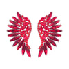 Alloy Geometric Diamond Fashion Fan Wings Earrings