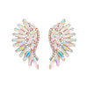 Alloy Geometric Diamond Fashion Fan Wings Earrings