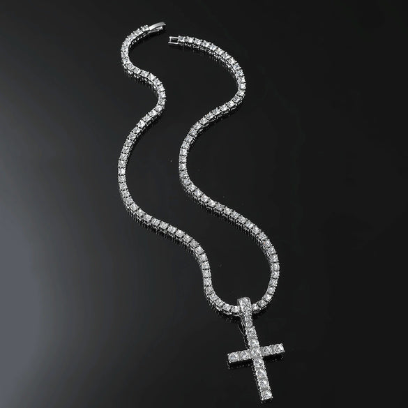Alloy Geometric Diamond Hiphop Men's Pendant Necklace