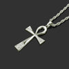 Alloy Geometric Diamond Key Pendant Necklace Jewelry