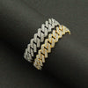 Alloy Geometric Diamond Men's Cuban Chain Bracelet Punk Hipster Jewelry