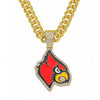 Alloy Geometric Diamond Men's Cuban Chain Hip Hop Exaggerated Animal Pendant Necklace