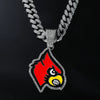 Alloy Geometric Diamond Men's Cuban Chain Hip Hop Exaggerated Animal Pendant Necklace