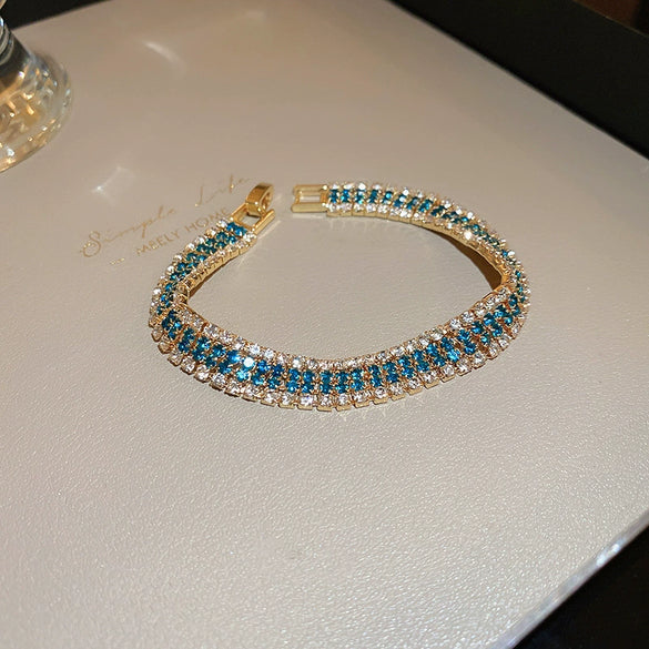 Alloy Geometric Diamond Women's Bracelet