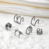Alloy Geometric Diamond Women's Ear Clip Set