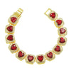 Alloy Geometric Diamondencrusted Love Rhinestone Couple Bracelet